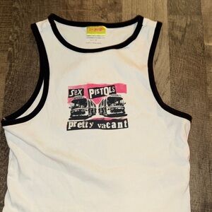 Vintage Vibe: Sex Pistols "Pretty Vacant" Ribbed Tank Top Size L
